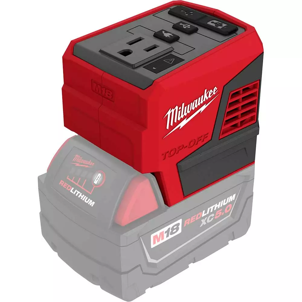 Milwaukee 2846-20 M18 18V 175W TOP-OFF Li-Ion Compact Inverter Power Supply Tools & Equipment 6 Milwaukee 2846-20 M18 18V 175W TOP-OFF Li-Ion Compact Inverter Power Supply Tools & Equipment