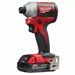 Milwaukee 2850-21P M18 18V Brushless Cordless 1/4 Inch Hex Impact Driver Kit Tools & Equipment