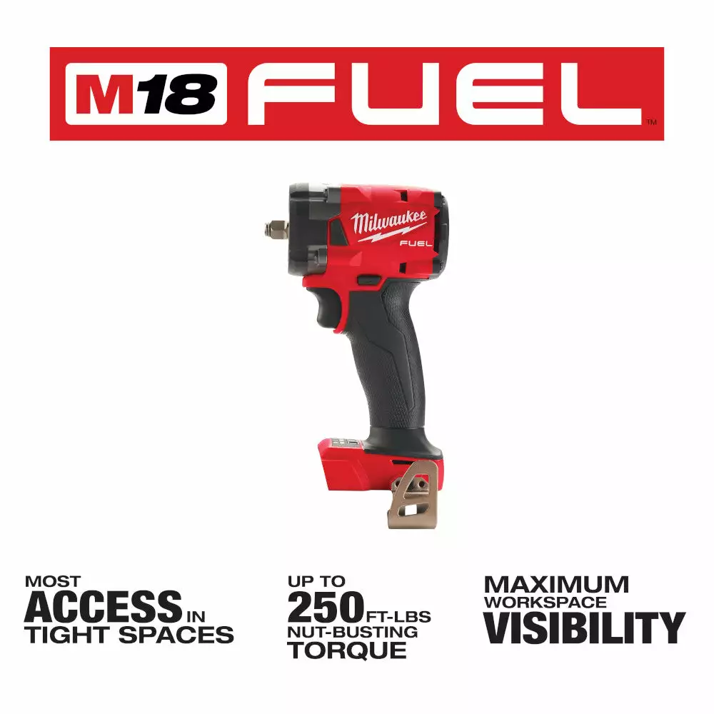 Tools & Equipment Milwaukee 2854-20 M18 FUEL 18V 3/8" Impact Wrench W/Friction Ring -Bare Tool 4 Tools & Equipment Milwaukee 2854-20 M18 FUEL 18V 3/8" Impact Wrench W/Friction Ring -Bare Tool