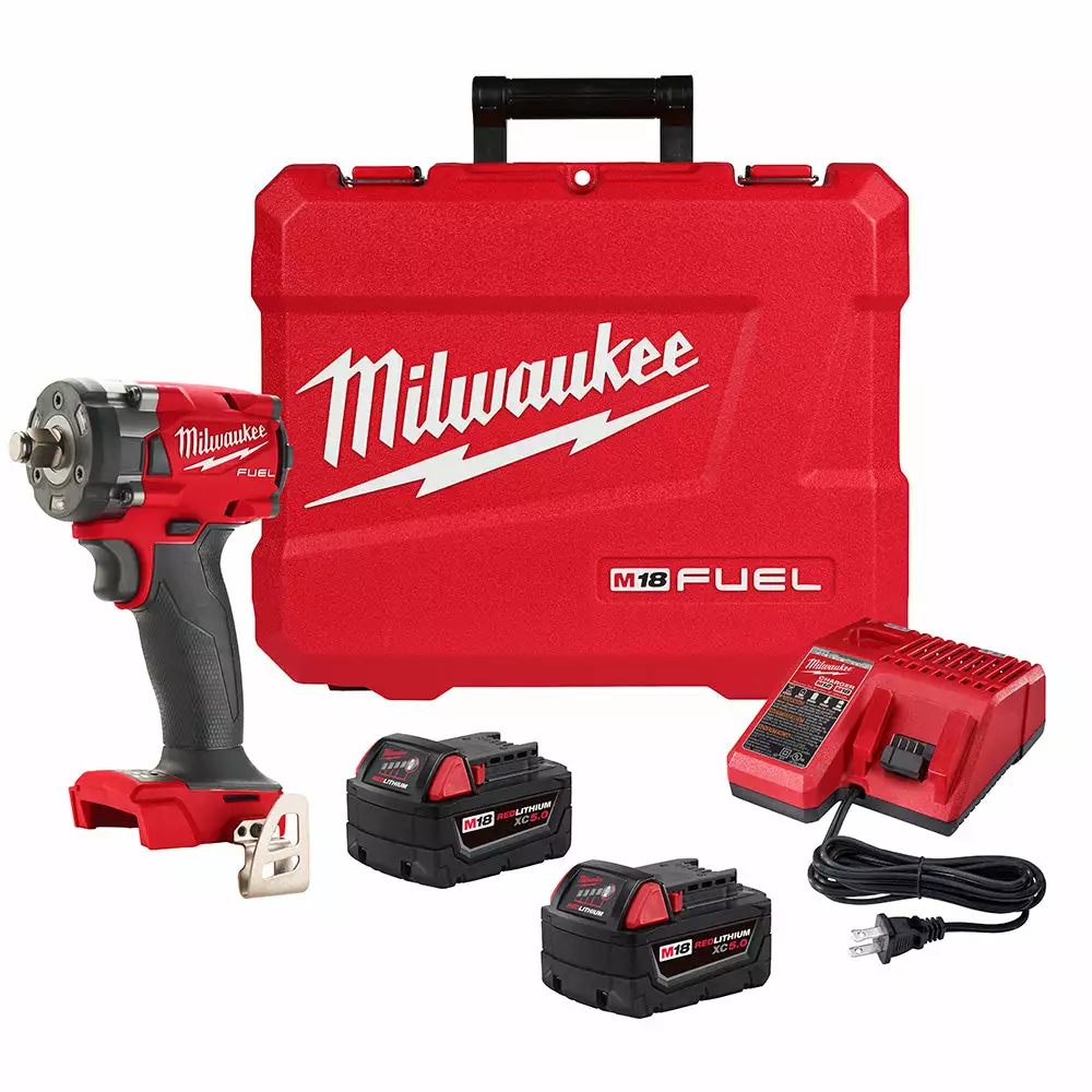 Tools & Equipment Milwaukee 2855-22 M18 FUEL 18V 1/2" Cordless Li-Ion Compact Impact Wrench Kit 3 Tools & Equipment Milwaukee 2855-22 M18 FUEL 18V 1/2" Cordless Li-Ion Compact Impact Wrench Kit