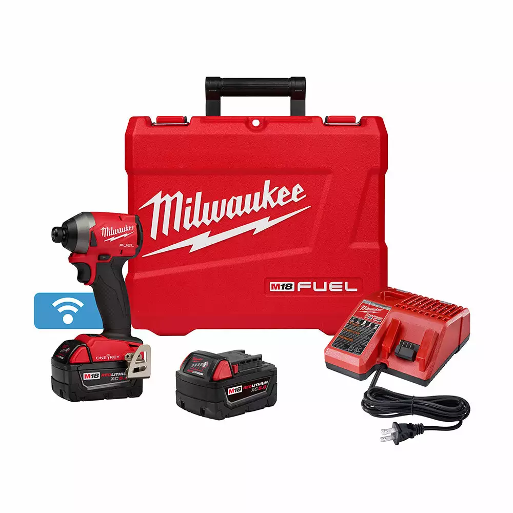 Milwaukee 2857-22 M18 FUEL 18V 1/4-Inch XC Hex Impact Driver Kit Tools & Equipment 3 Milwaukee 2857-22 M18 FUEL 18V 1/4-Inch XC Hex Impact Driver Kit Tools & Equipment