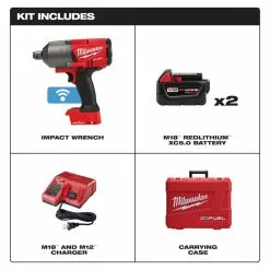 Milwaukee 2864-22 M18 FUEL 18V 3/4" High Torque Impact Wrench Kit 15 Milwaukee 2864-22 M18 FUEL 18V 3/4