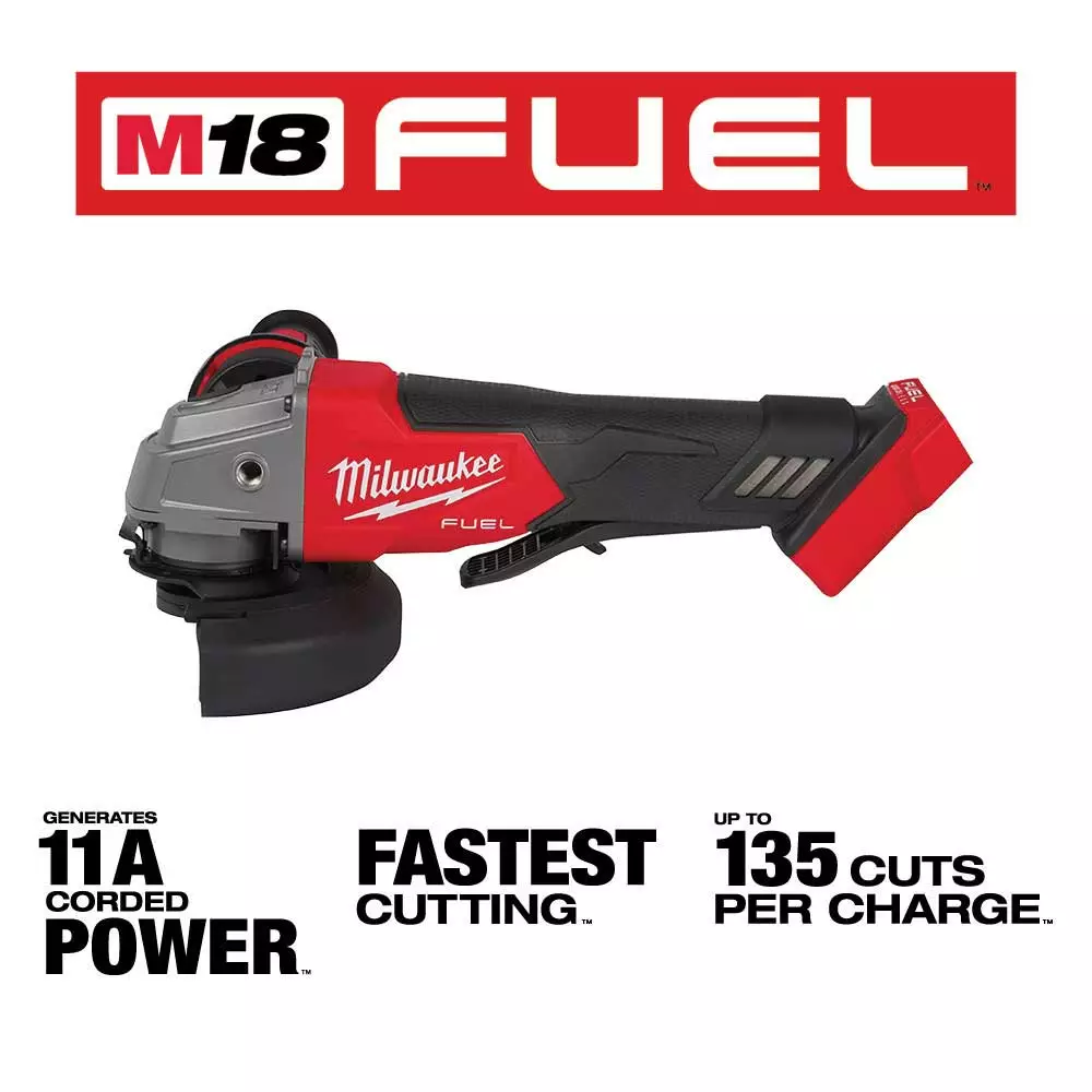 Milwaukee 2880-20 M18 FUEL 4-1/2" / 5" Grinder Paddle Switch No-Lock - Bare Tool 4 Milwaukee 2880-20 M18 FUEL 4-1/2" / 5" Grinder Paddle Switch No-Lock - Bare Tool