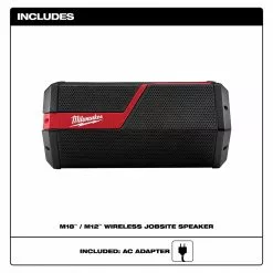 Milwaukee 2891-20 M12/M18 12/18V 6-Speaker Wireless Bluetooth Portable Speaker Tools & Equipment