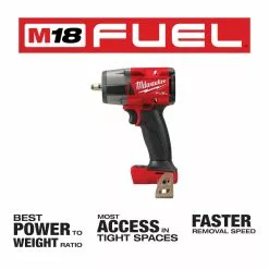 Milwaukee 2960-20 M18 FUEL 18V 3/8" Cordless Mid-Torque Impact Wrench -Bare Tool