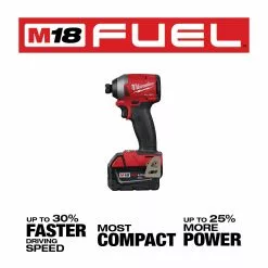 Tools & Equipment Milwaukee 2998-25 M18 FUEL 18V Lithium-Ion Brushless Cordless Combo Kit - 5 PC