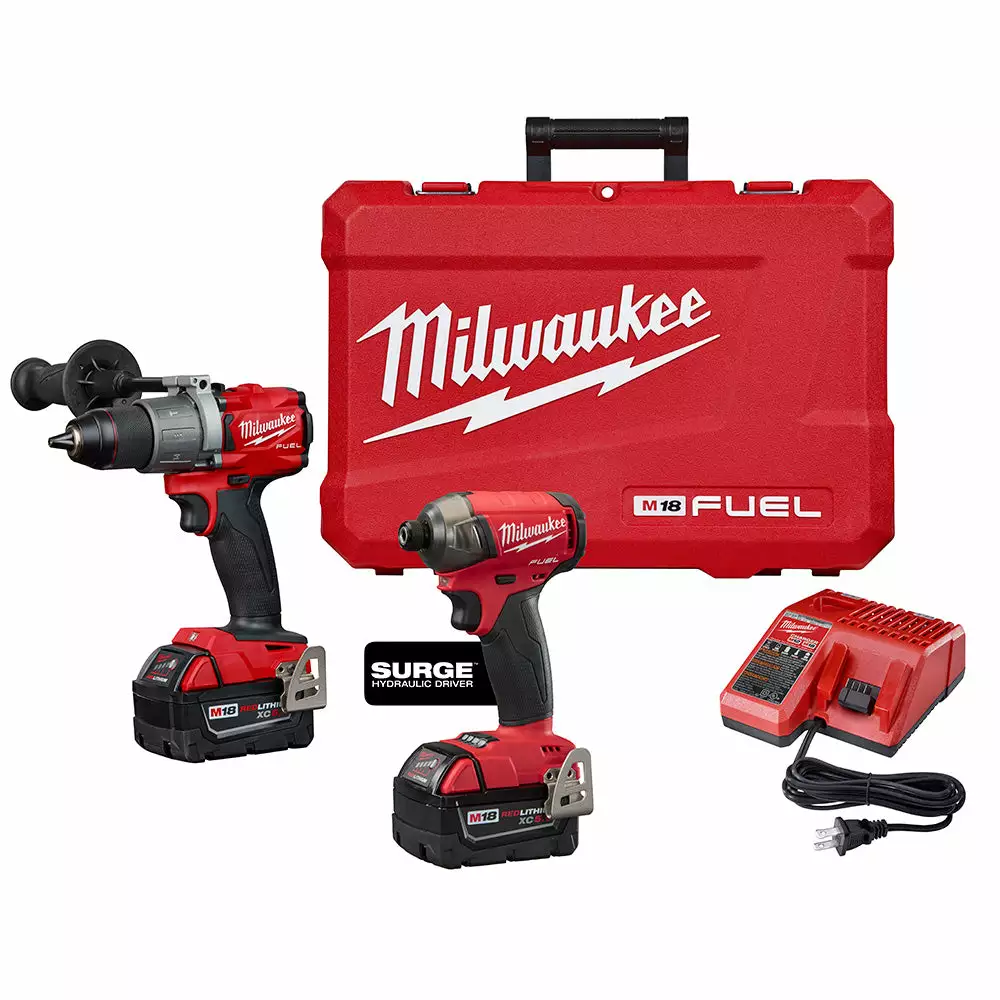 Tools & Equipment Milwaukee 2999-22 M18 FUEL 18V 2-Tool Hammer Drill/Impact Driver Combo Kit 3 Tools & Equipment Milwaukee 2999-22 M18 FUEL 18V 2-Tool Hammer Drill/Impact Driver Combo Kit
