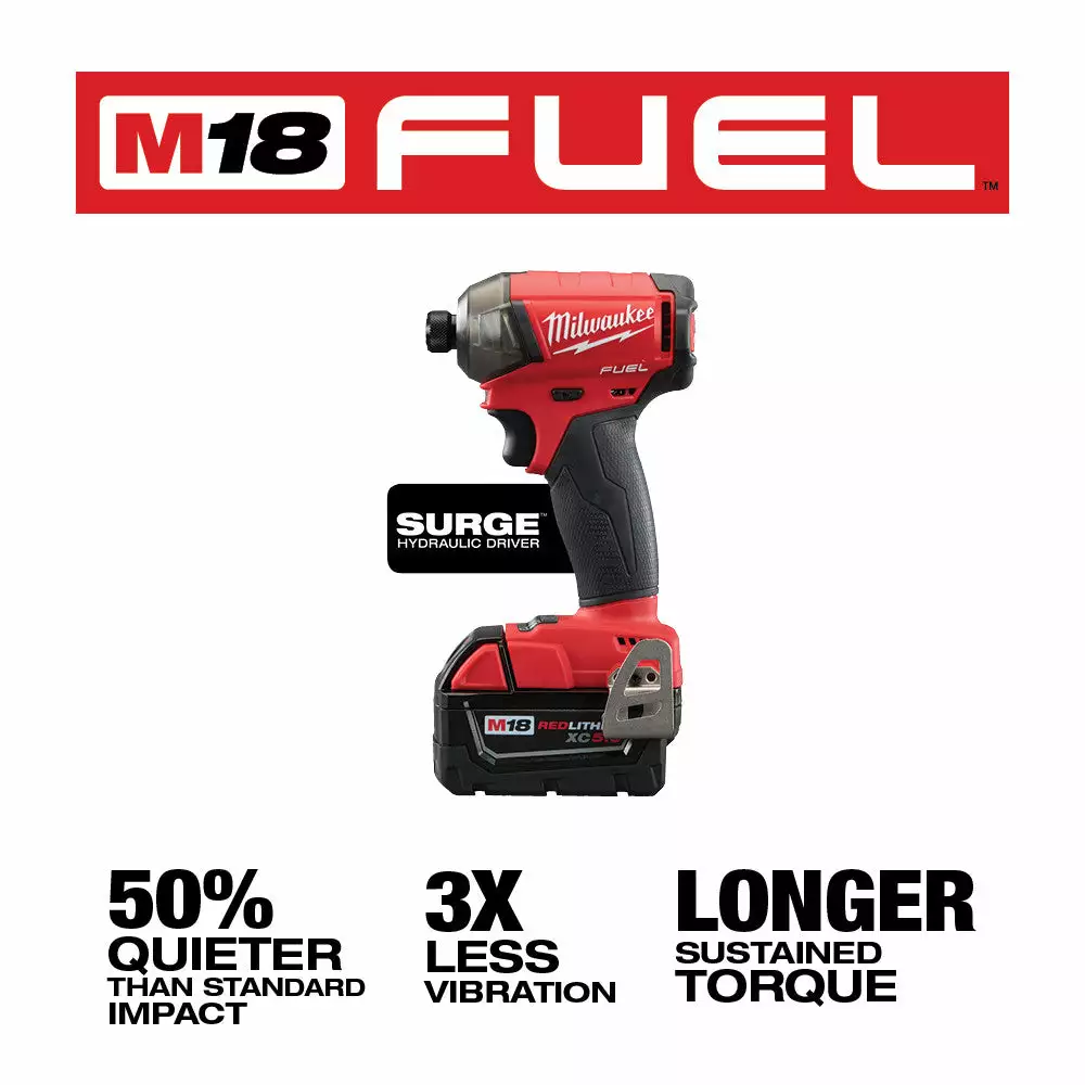 Tools & Equipment Milwaukee 2999-22 M18 FUEL 18V 2-Tool Hammer Drill/Impact Driver Combo Kit 7 Tools & Equipment Milwaukee 2999-22 M18 FUEL 18V 2-Tool Hammer Drill/Impact Driver Combo Kit