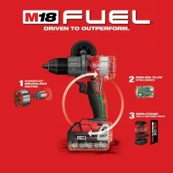 Tools & Equipment Milwaukee 2999-22 M18 FUEL 18V 2-Tool Hammer Drill/Impact Driver Combo Kit 20 Tools & Equipment Milwaukee 2999-22 M18 FUEL 18V 2-Tool Hammer Drill/Impact Driver Combo Kit