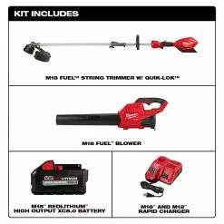 Milwaukee 3000-21 M18 FUEL 18V Cordless Trimmer/Blower 2 Tool Combo Kit Tools & Equipment