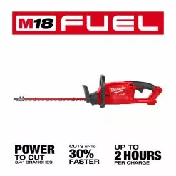 Lawn & Outdoor Power Milwaukee 3001-20 M18 FUEL 18" Ergonomic Cordless Hedge Trimmer - Bare Tool