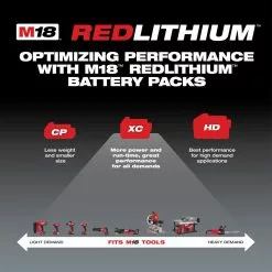 Tools & Equipment Milwaukee 48-11-1852 M18 18V 5.0Ah REDLITHIUM XC Extended Battery - 2pk 10 Tools & Equipment Milwaukee 48-11-1852 M18 18V 5.0Ah REDLITHIUM XC Extended Battery - 2pk