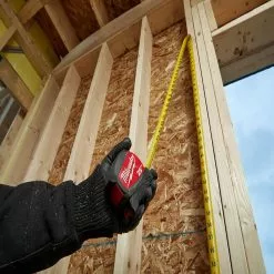 Milwaukee 48-22-0425 25 Ft Compact Wide Blade Tape Measure W/ 12 Ft Standout