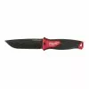 Milwaukee 48-22-1928 5" HARDLINE Fixed Blade Knife W/ Multi Position Sheath Tools & Equipment 1 Milwaukee 48-22-1928 5" HARDLINE Fixed Blade Knife W/ Multi Position Sheath Tools & Equipment