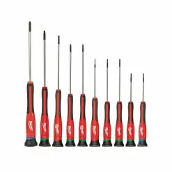 Milwaukee 48-22-2612 Precision Chrome Plated Screwdriver Kit - 10 PC