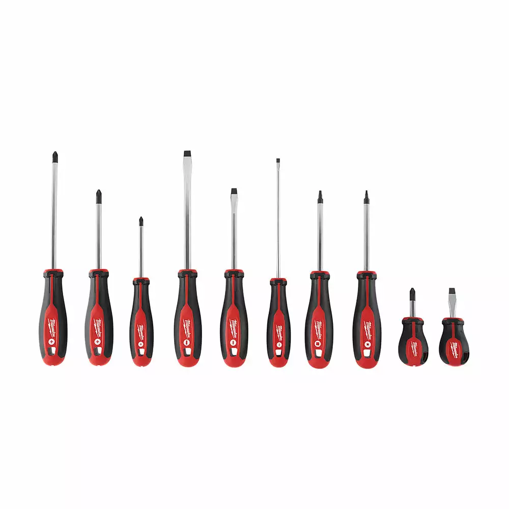 Milwaukee 48-22-2710 Professional Grade Screwdriver Kit - 10 PC Tools & Equipment 3 Milwaukee 48-22-2710 Professional Grade Screwdriver Kit - 10 PC Tools & Equipment