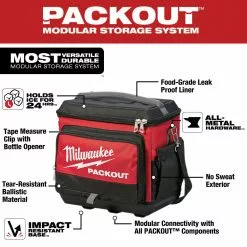 Milwaukee 48-22-8302 5-Pocket Tear-Resistant PACKOUT Modular Storage Cooler