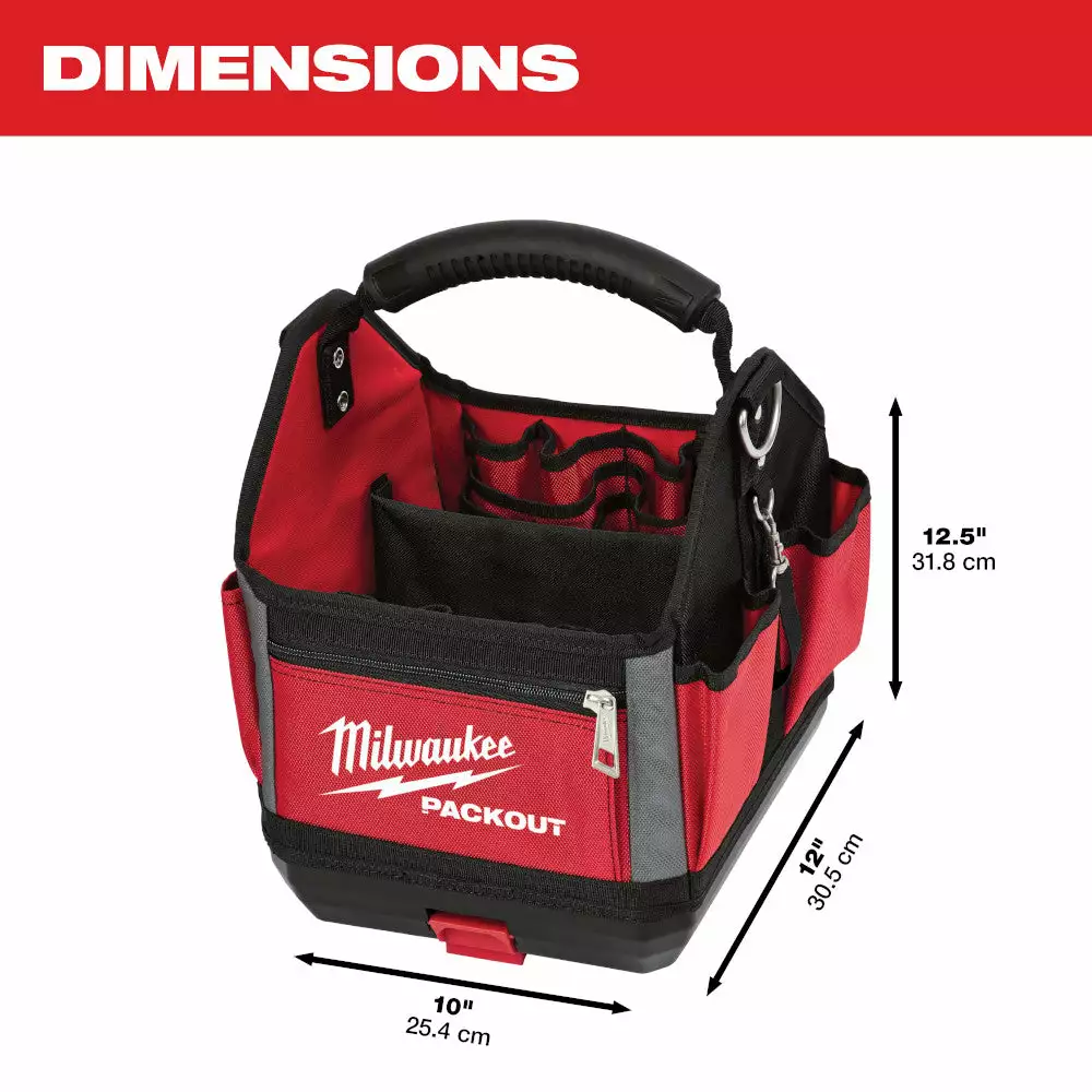 Tools & Equipment Milwaukee 48-22-8310 10-Inch 28-Pocket Ballistic Material Packout Tote 5 Tools & Equipment Milwaukee 48-22-8310 10-Inch 28-Pocket Ballistic Material Packout Tote