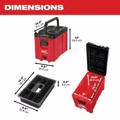 Tools & Equipment Milwaukee 48-22-8422 PACKOUT Heavy Duty Impact Resistant Compact Tool Box