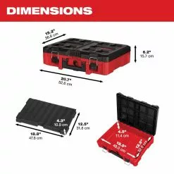 Milwaukee 48-22-842PK PACKOUT Heavy Duty Polymer 2 Tool Box Combo Kit