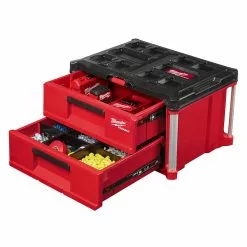 Tools & Equipment Milwaukee 48-22-8442 PACKOUT 2 Drawer Durable Tool Box W/ 50lbs Capacity
