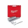 Milwaukee 48-22-9010 1/2" Drive SAE/Metric Ratchet And Socket Set- 47 PC
