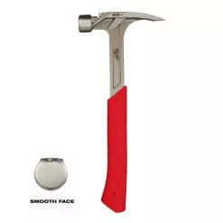 Tools & Equipment Milwaukee 48-22-9020 20 OZ Smooth Face Rip Claw Hammer W/ I Beam Design Handle
