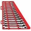 Tools & Equipment Milwaukee 48-22-9413 Flex Head Ratcheting SAE Combination Wrench Set - 15 PC