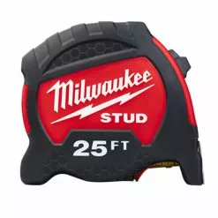 Tools & Equipment Milwaukee 48-22-9725 25 Foot STUD Tape Measure