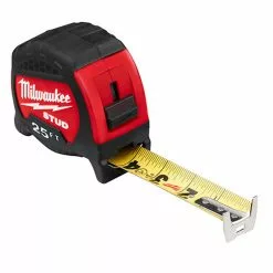 Tools & Equipment Milwaukee 48-22-9725 25 Foot STUD Tape Measure