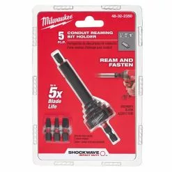 Milwaukee 48-32-2350 Shockwave Impact Conduit Reaming Bit Holder Set, 5pc Power Tools
