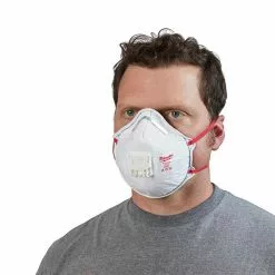 Milwaukee 48-73-4004 N95 Professional Valved Respirator W/ Gasket - 10pk 18 Milwaukee 48-73-4004 N95 Professional Valved Respirator W/ Gasket - 10pk