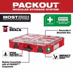 Milwaukee 48-73-8430 PACKOUT Class B Type III Durable First Aid Kit - 204 PC Tools & Equipment