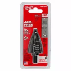 Tools & Equipment Milwaukee 48-89-9212 #12 JAM FREE Step Drill Bit 7/8