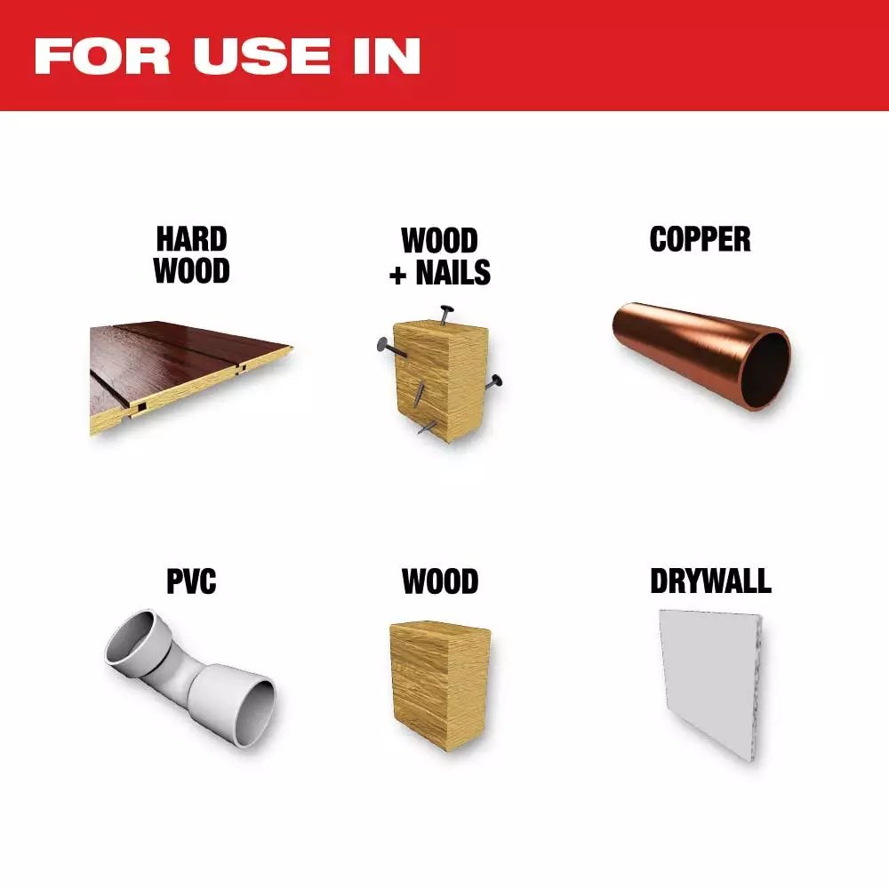 Milwaukee 49-10-9112 OPEN-LOK Oscillating Multi-Tool Blade Set Kit - 6 PC 4 Milwaukee 49-10-9112 OPEN-LOK Oscillating Multi-Tool Blade Set Kit - 6 PC