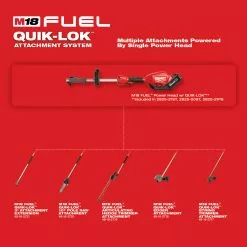Milwaukee 49-16-2721 M18 FUEL 18V 3-Foot QUIK-LOK Extension Attachment Lawn & Outdoor Power
