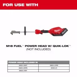 Lawn & Outdoor Power Milwaukee 49-16-2740 M18 FUEL QUIK-LOK Rubber Broom Attachment