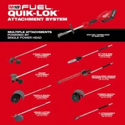 Lawn & Outdoor Power Milwaukee 49-16-2740 M18 FUEL QUIK-LOK Rubber Broom Attachment