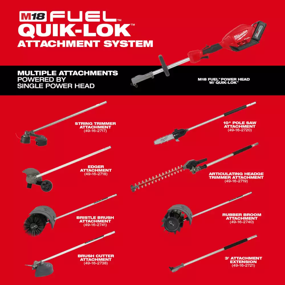 Milwaukee 49-16-2741 M18 FUEL QUIK-LOK Bristle Brush Attachment Lawn & Outdoor Power 6 Milwaukee 49-16-2741 M18 FUEL QUIK-LOK Bristle Brush Attachment Lawn & Outdoor Power