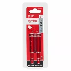 Milwaukee 49-56-0501 DIAMOND MAX 1/4" Diamond Grit Hole Saw Bit Set - 2 Pk