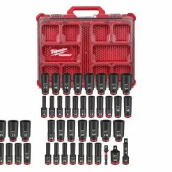 Tools & Equipment Milwaukee 49-66-6805 SHOCKWAVE 3/8” Impact Duty Socket PACKOUT Set - 36 PC