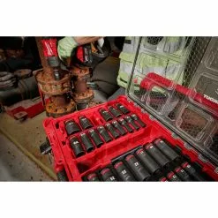 Milwaukee 49-66-6806 SHOCKWAVE 1/2” Impact Duty Socket PACKOUT Set - 31 PC Tools & Equipment