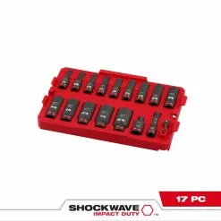 Milwaukee 49-66-6815 SHOCKWAVE 3/8” Impact Duty Socket SAE TRAY Set - 17 PC 11 Milwaukee 49-66-6815 SHOCKWAVE 3/8” Impact Duty Socket SAE TRAY Set - 17 PC