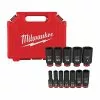 Milwaukee 49-66-7006 SHOCKWAVE 3/8" Drive SAE 6 Point Socket Set - 12PC Tools & Equipment