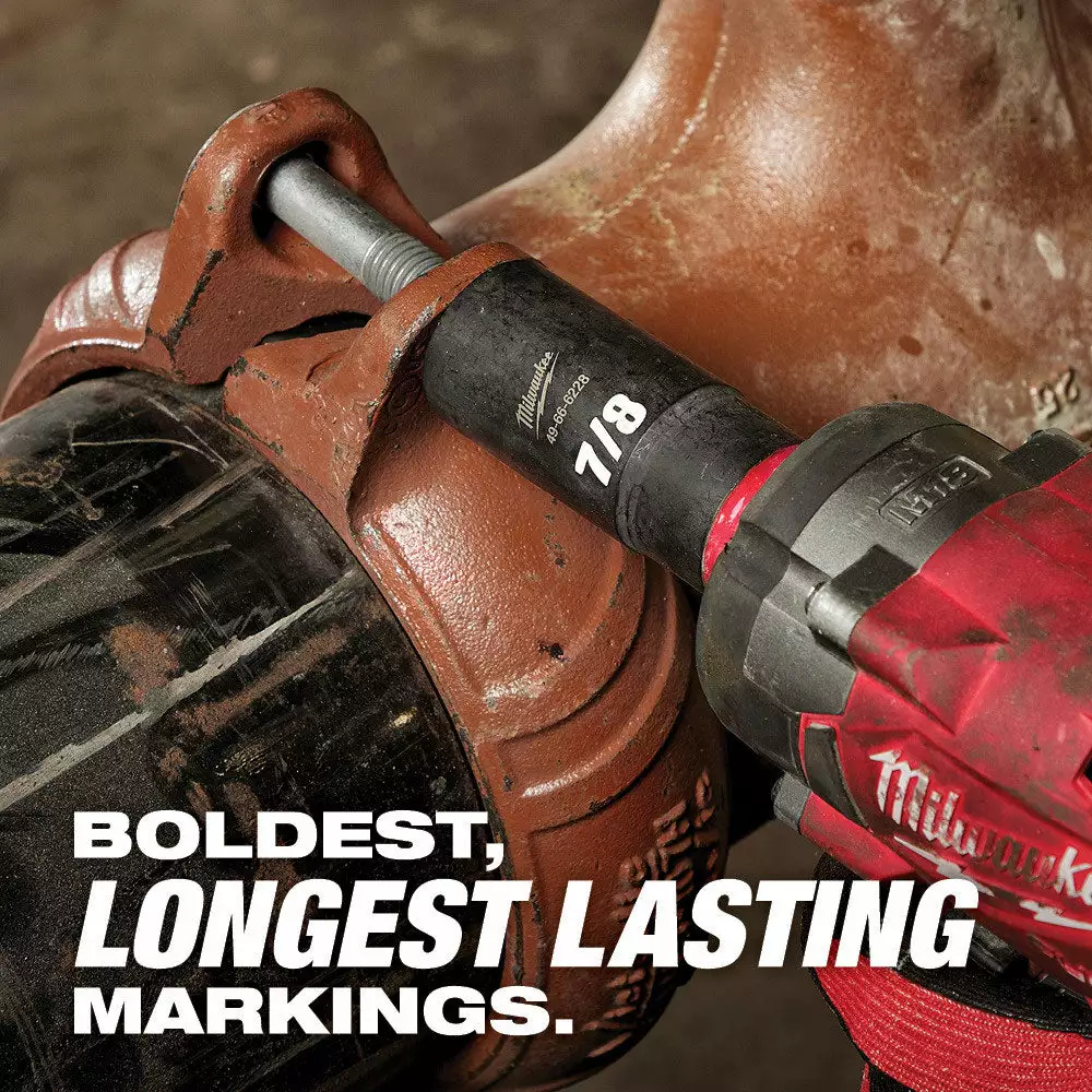 Milwaukee 49-66-7006 SHOCKWAVE 3/8" Drive SAE 6 Point Socket Set - 12PC Tools & Equipment 5 Milwaukee 49-66-7006 SHOCKWAVE 3/8" Drive SAE 6 Point Socket Set - 12PC Tools & Equipment