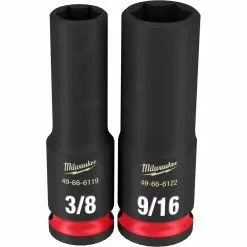Milwaukee 49-66-7006 SHOCKWAVE 3/8" Drive SAE 6 Point Socket Set - 12PC Tools & Equipment 19 Milwaukee 49-66-7006 SHOCKWAVE 3/8