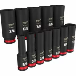 Milwaukee 49-66-7006 SHOCKWAVE 3/8" Drive SAE 6 Point Socket Set - 12PC Tools & Equipment 20 Milwaukee 49-66-7006 SHOCKWAVE 3/8