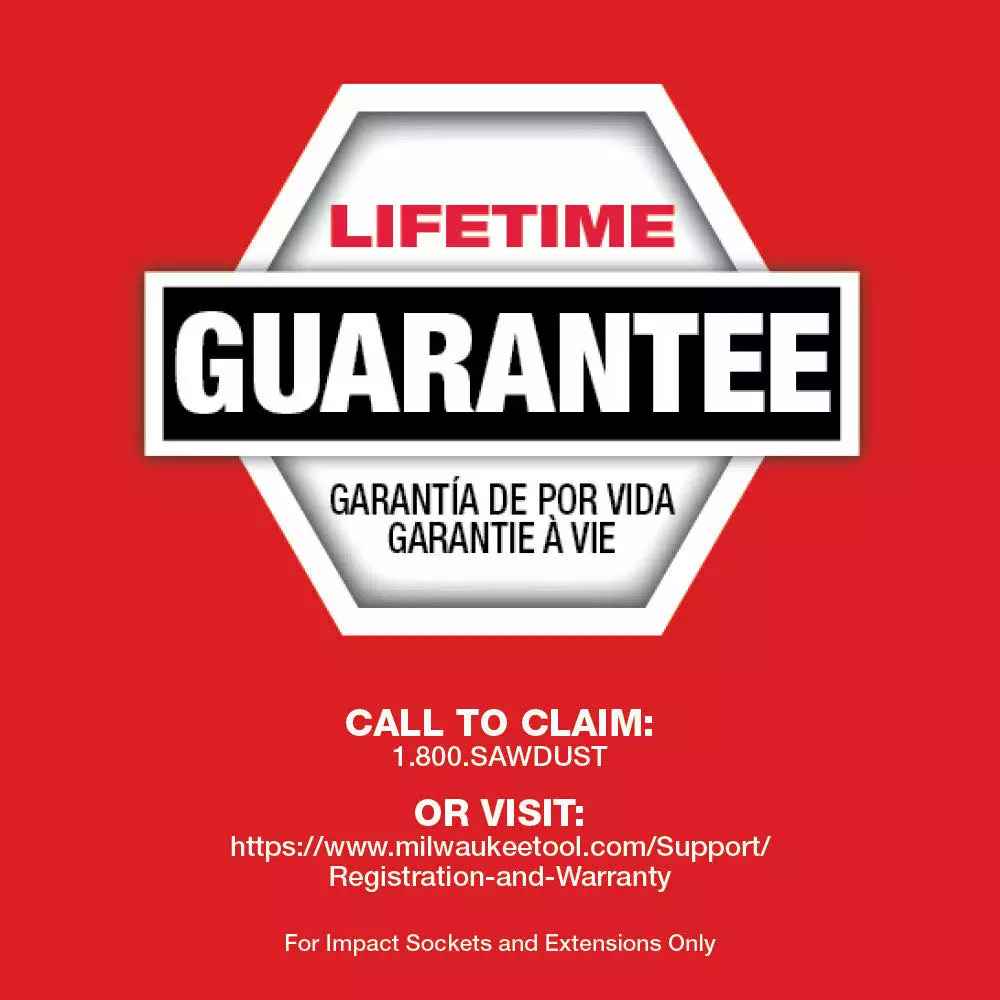 Milwaukee 49-66-7011 SHOCKWAVE 1/2" Drive SAE 6 Point Impact Socket Set - 12PC 11 Milwaukee 49-66-7011 SHOCKWAVE 1/2" Drive SAE 6 Point Impact Socket Set - 12PC