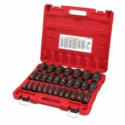 Milwaukee 49-66-7015 SHOCKWAVE 1/2" Drive Metric 6 Point Impact Socket Set -29PC Tools & Equipment 17 Milwaukee 49-66-7015 SHOCKWAVE 1/2