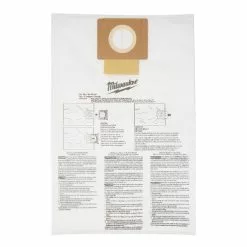Milwaukee 49-90-1979 6 Gallon Vacuum Fleece Dust Bags - 5 PK Tools & Equipment